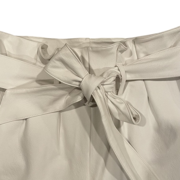 NWT Commando White Faux Leather Paperbag Pants - Picture 4 of 11
